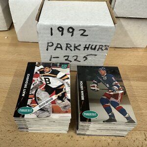 1991-92 Parkhurst Series 1 Hockey card complete base set (1-225)